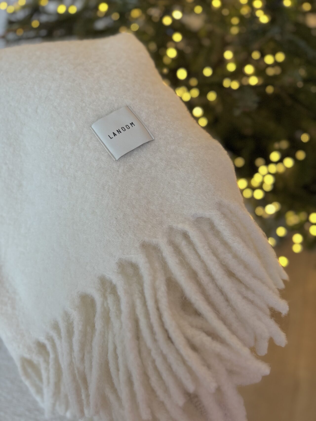 Gruby koc z alpaki Boucle ecru