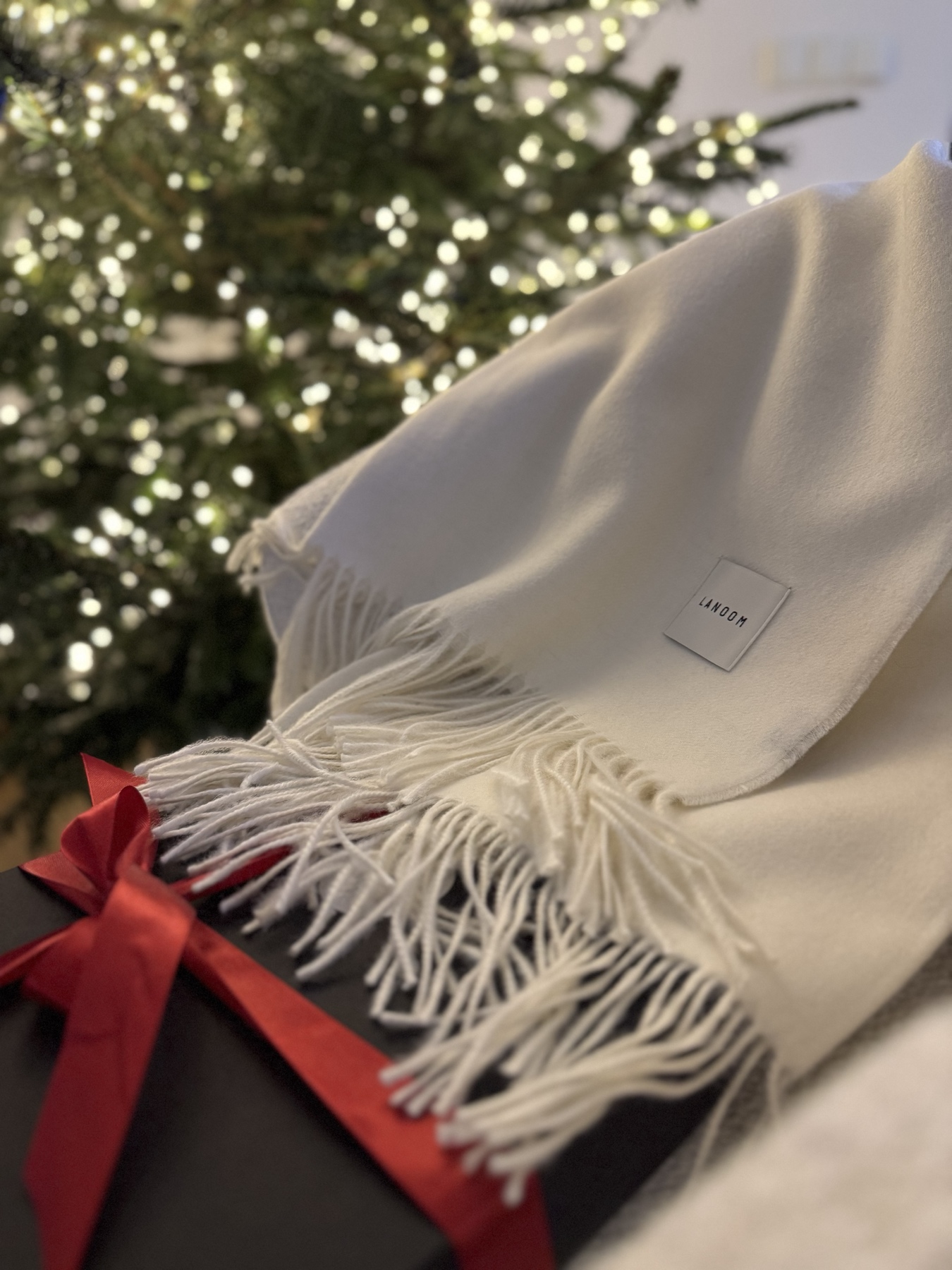 Koc z alpaki 100 procent baby alpaca ecru